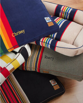 Stack of Pet Beds Showing Personalization