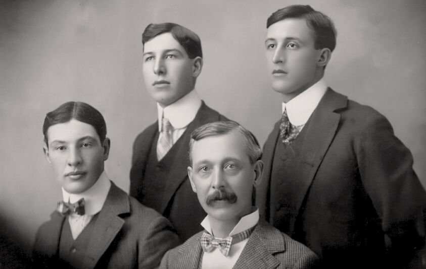 CP Bishop and His Sons - Roy, Broughton and Mort