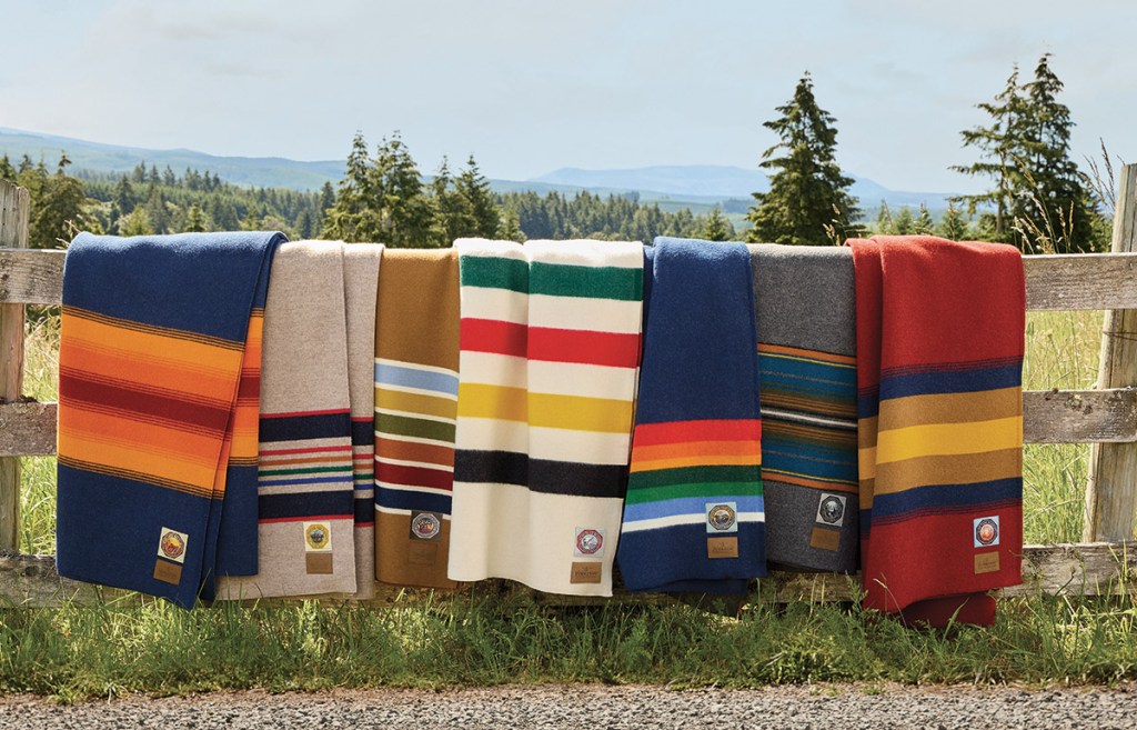 Pendleton National Park blankets are dry clean only. 