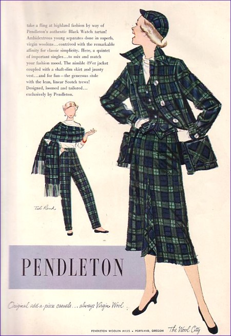 pendleton49er1953ad Vintage Pendleton ad for the 49'er