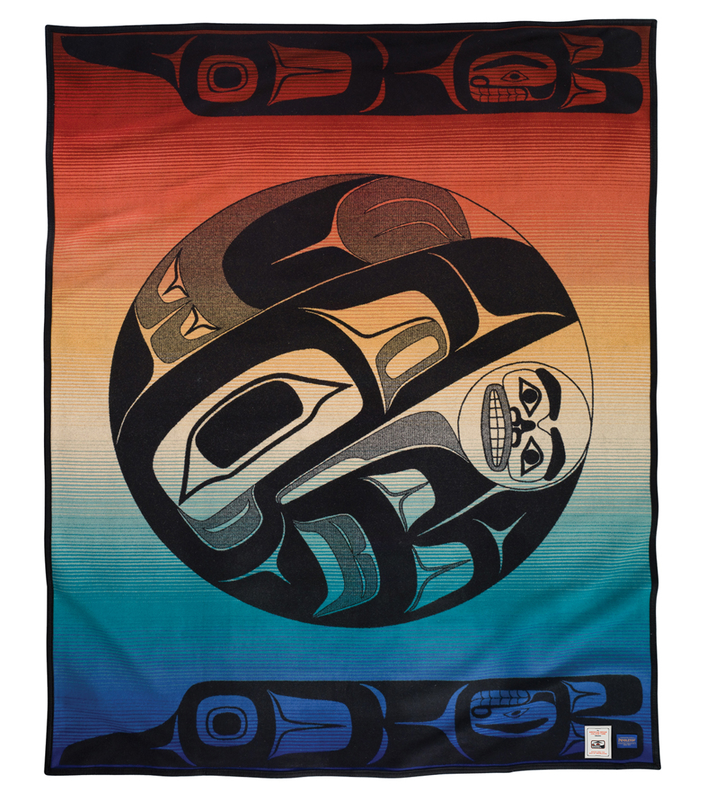 Raven and the Box of Knowledge, a Pendleton blanket for The COllege Fund.