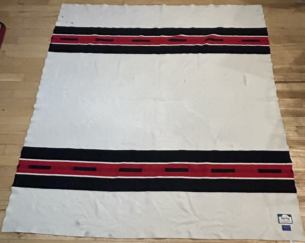 The first Grand Teton National Park blanket with arched label.