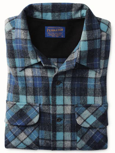 Blue Beach Boy Plaid Board Shirt by Pendleton Pendleton Board Shirt in the Original Surf Plaid