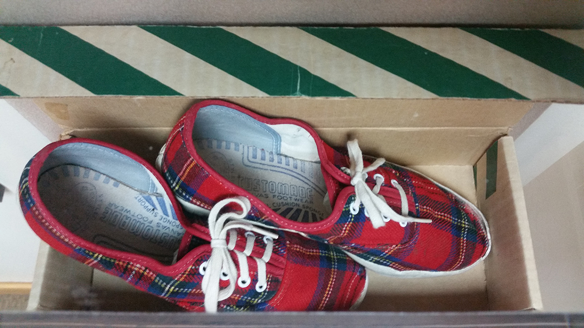 Top view of original Vans x Pendleton collaboration from the 1970s