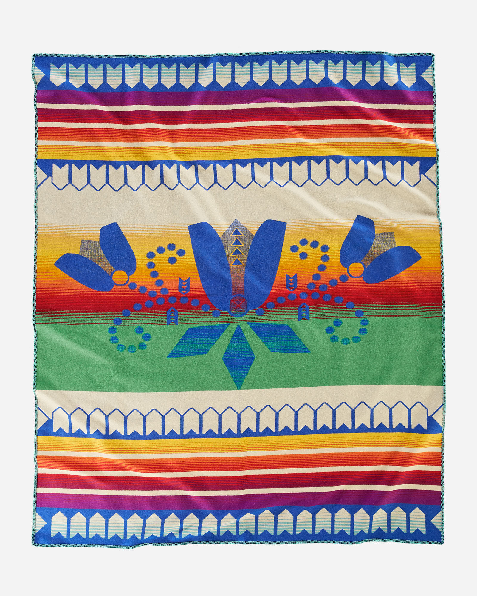 Courage to Bloom blanket for the College Fund - back