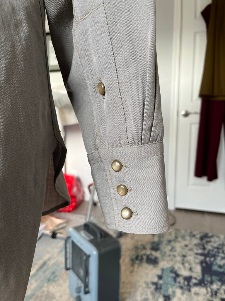 Sleeve detail of the Pendleton Gambler shirt, photo courtesy Rali Burleson