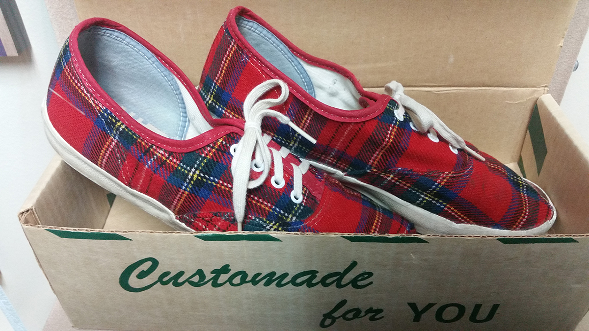 Side view of original Vans x Pendleton collaboration from the 1970s